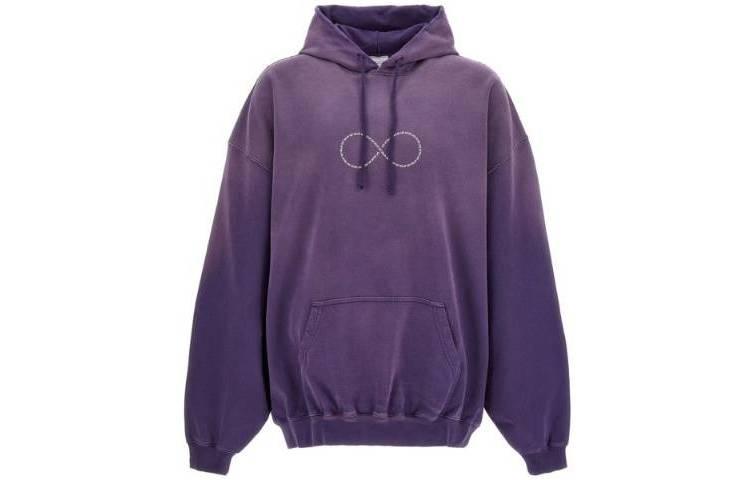 Vetements SS23 Slogan Gradient Hoodie Unisex Purple UE63HD340PWASHEDPURPLE