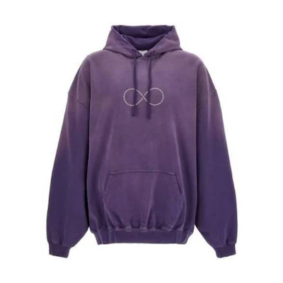 Vetements SS23 Slogan Gradient Hoodie Unisex Purple UE63HD340PWASHEDPURPLE