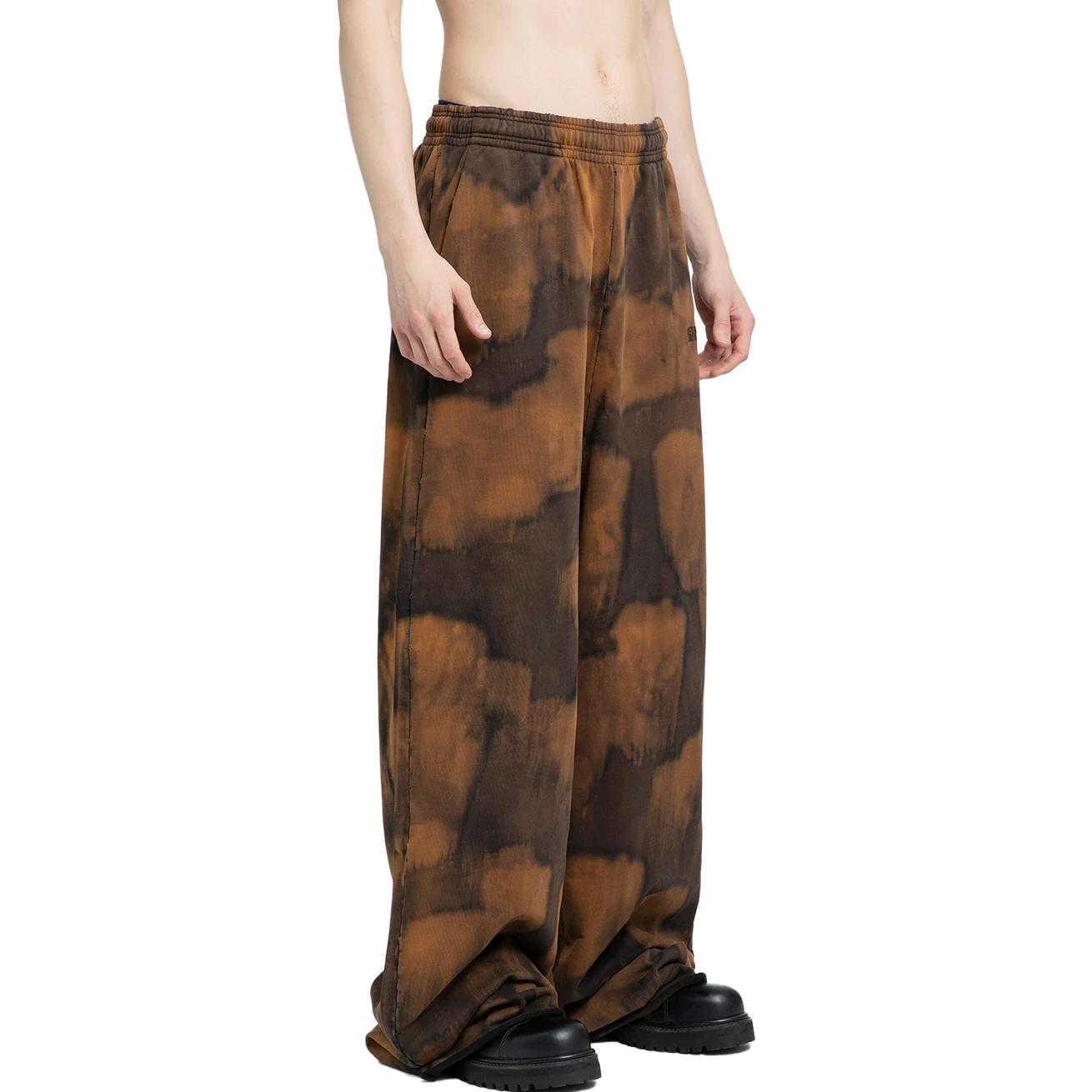 Purchase ヴェトモン SS23 タイダイ ワイドレッグ リラックスパンツ ブラック イエロー UE63SP140B-BLACK