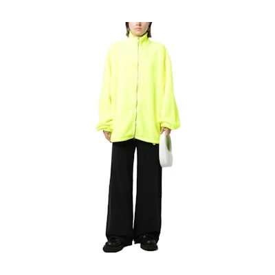 Vetements SS23 Yellow Solid Color High-Neck Zip Jacket Unisex UE63JA200Y