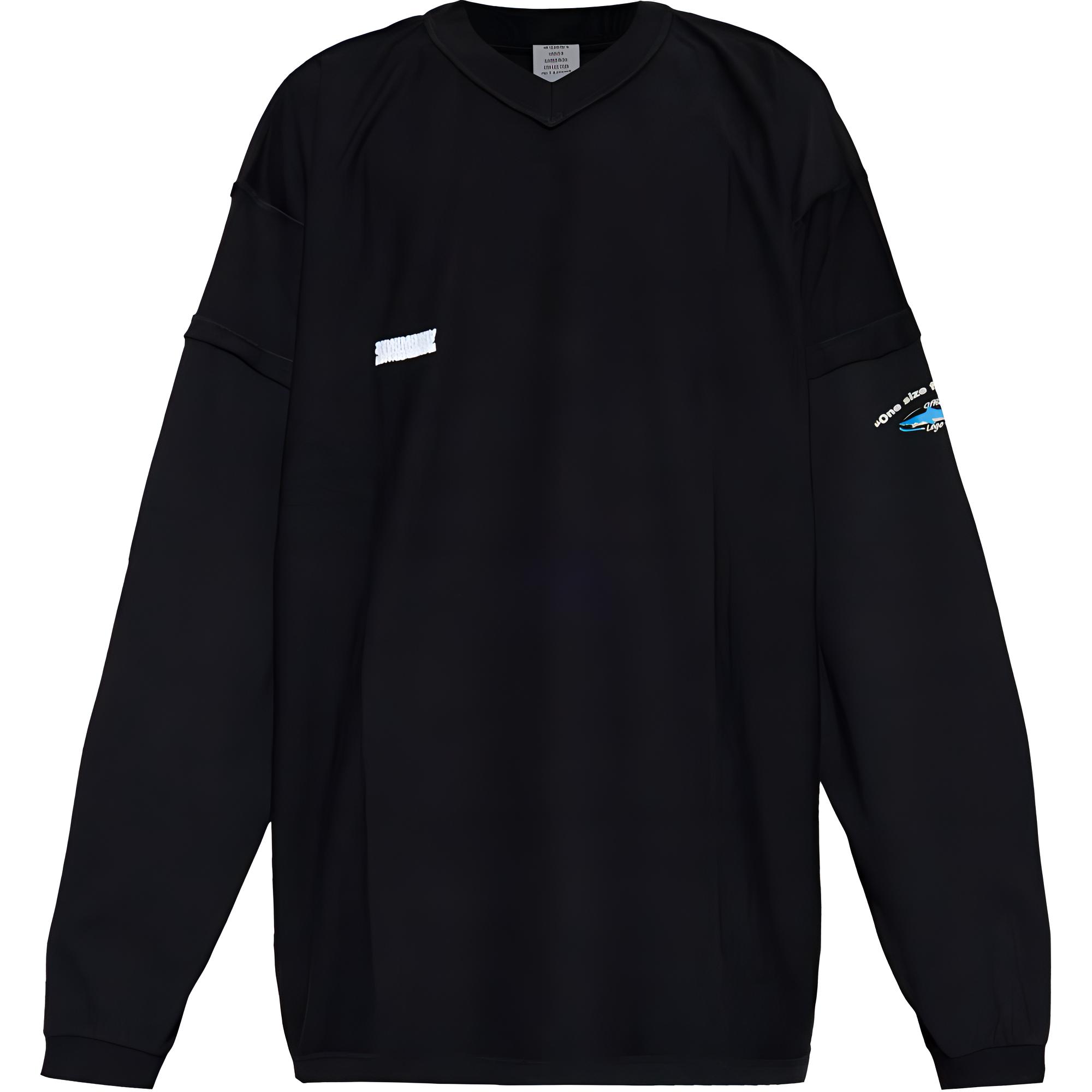 Vetements SS24 Black Loose-Fit Letter Print Pullover Sweatshirt UA65LS320B-BLACK