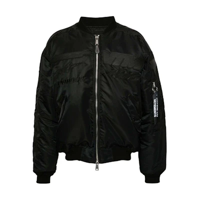 Vetements SS24 Black Zip-Up High Neck Jacket Mens Casual Solid Color UE64JA920B-BLACK