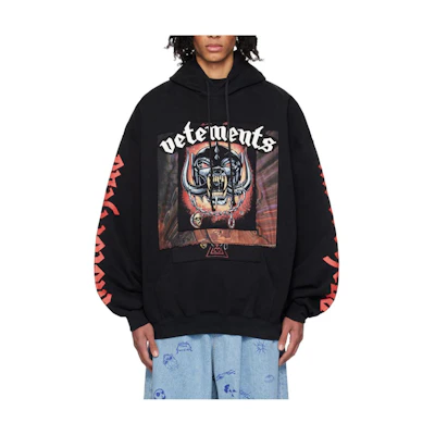 Vetements SS24 Capsule Logo Oversized Hoodie Black 241669M202024