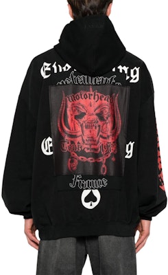 ヴェトモン SS24 ロゴプリント リブ付きフーディー ブラック ユニセックス パーカー UE64HD290BB-BLACK Purchase ヴェトモン SS24 ロゴプリント リブ付きフーディー ブラック ユニセックス パーカー UE64HD290BB-BLACK