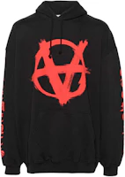 Vetements Textured Print Sweatshirt Unisex Black UE64HD700BR Vetements Textured Print Sweatshirt Unisex Black UE64HD700BR