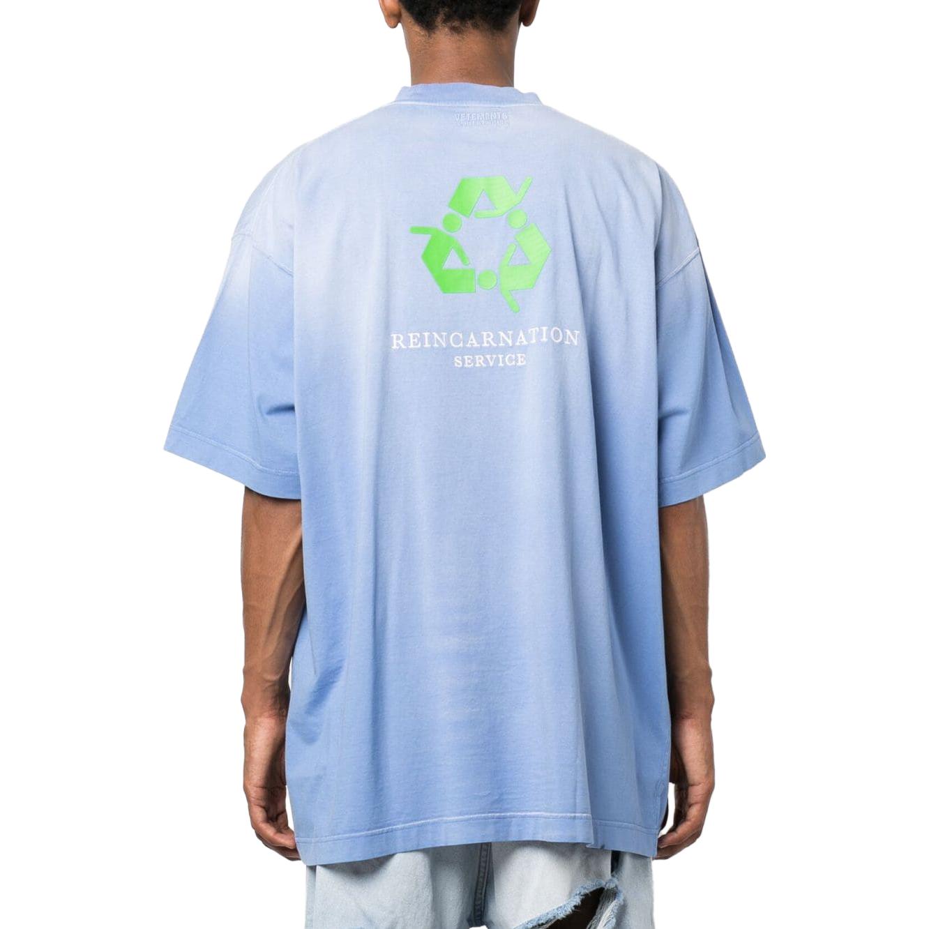 Purchase 베트멍 유니섹스 블루 크루넥 레터 로고 프린트 티셔츠. UE54TR150N-WASH