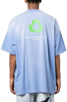 베트멍 유니섹스 블루 크루넥 레터 로고 프린트 티셔츠. UE54TR150N-WASH Purchase 베트멍 유니섹스 블루 크루넥 레터 로고 프린트 티셔츠. UE54TR150N-WASH