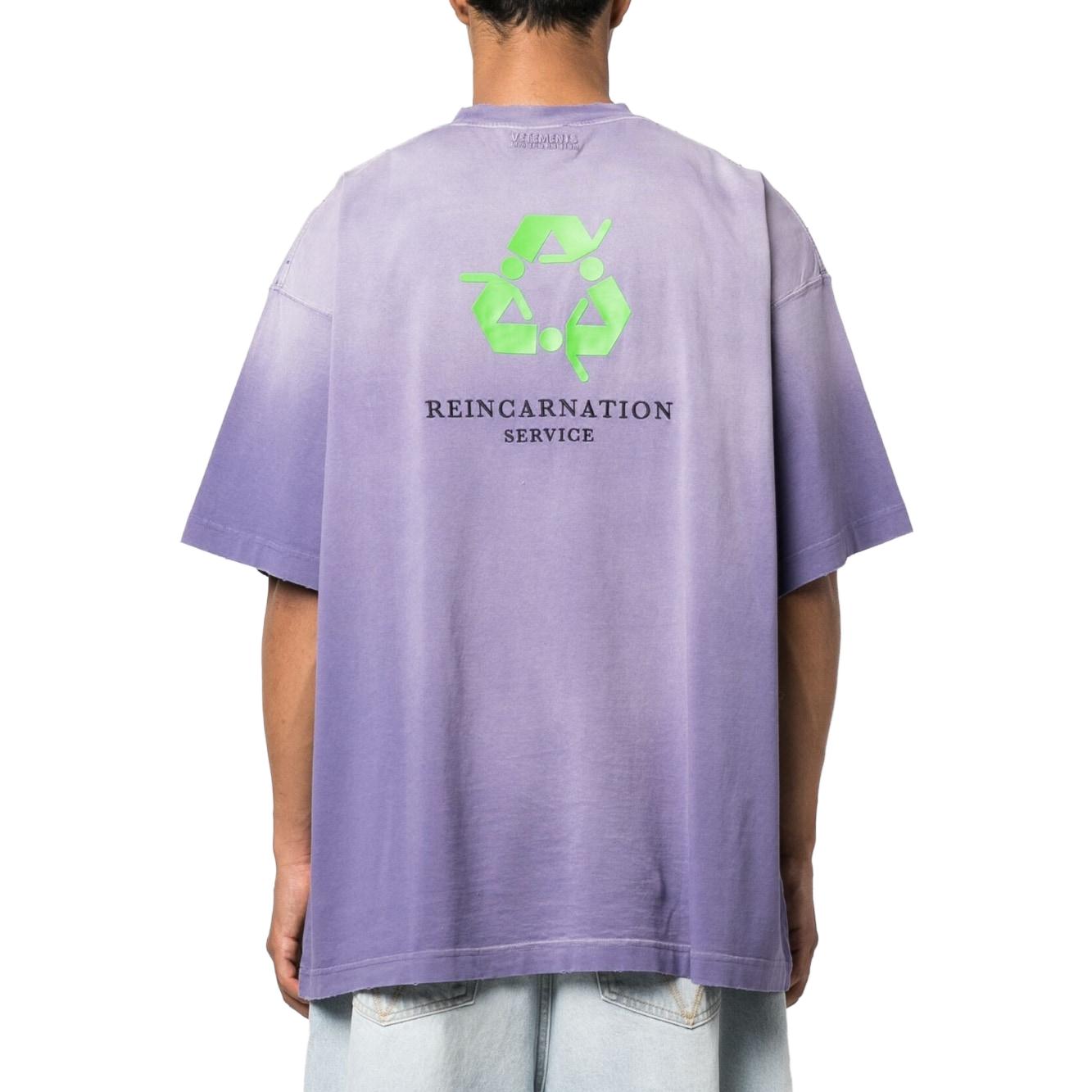 Shop 베트멍 유니섹스 퍼플 그라데이션 크루넥 반팔 티셔츠. UE63TR320L-LILAC