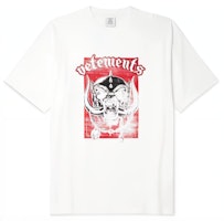 Vetements White Unisex T-Shirt with Skull Letter Print UAH21TR6671611 Vetements White Unisex T-Shirt with Skull Letter Print UAH21TR6671611