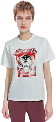 Vetements Kemeja-T Putih Unisex dengan Cetakan Huruf Tengkorak UAH21TR6671611 Cheap Vetements Kemeja-T Putih Unisex dengan Cetakan Huruf Tengkorak UAH21TR6671611