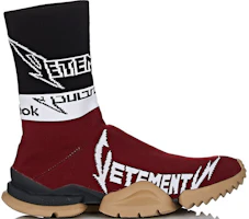 Vetements x Reebok Sock Runner 'Burgundy Black' CN7274 Vetements x Reebok Sock Runner 'Burgundy Black' CN7274