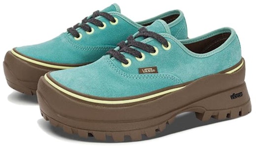 vibram x Vans Authentic 舒適百搭 減震耐磨 低筒 滑板鞋 男女款 藍綠色 Lookbook vibram x Vans Authentic 舒適百搭 減震耐磨 低筒 滑板鞋 男女款 藍綠色