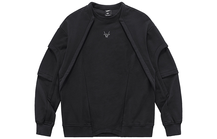 VIP Streetwear Flight Tech Layered Pullover Crewneck Sweatshirt Unisex VP22345