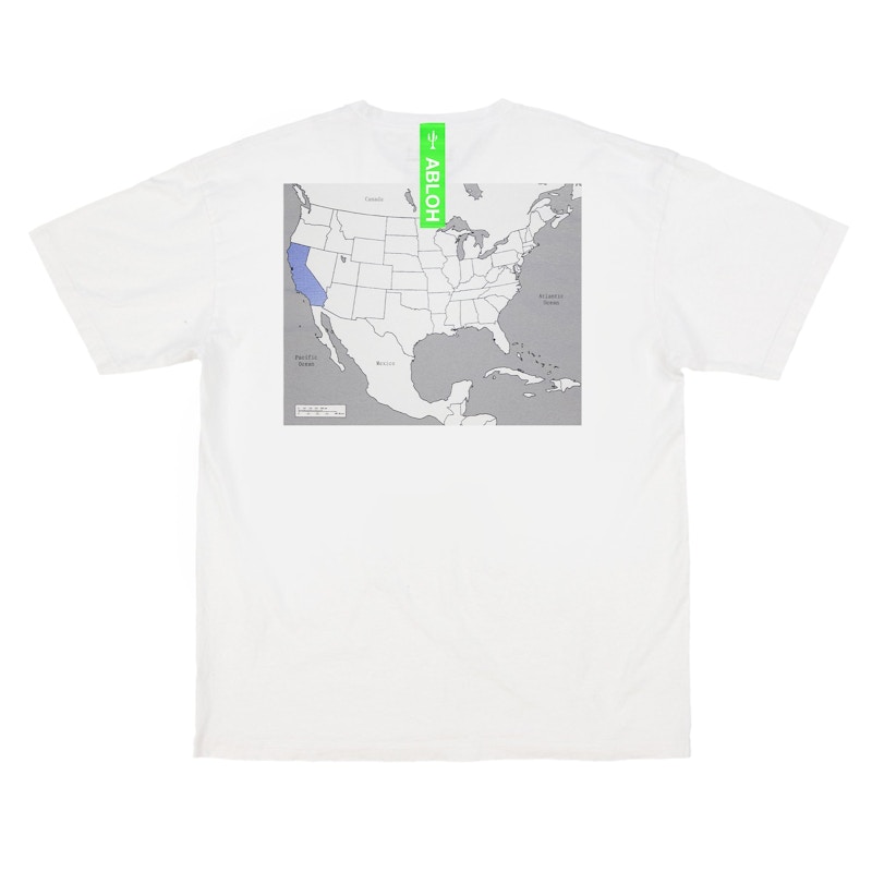 Virgil Abloh Canary Yellow California "Swing State" T-Shirt White