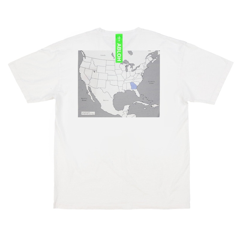 Virgil Abloh Canary Yellow Georgia "Swing State" T-Shirt White