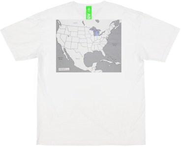 Virgil Abloh Kuning Michigan "Swing State" T-Shirt Putih Buy Virgil Abloh Kuning Michigan "Swing State" T-Shirt Putih