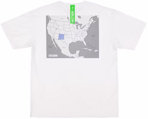 Virgil Abloh Canary Yellow New Mexico "Swing State" T-Shirt White Buy Virgil Abloh Canary Yellow New Mexico "Swing State" T-Shirt White