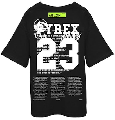 Virgil Abloh Canary Yellow Pyrex T-Shirt Black Order Virgil Abloh Canary Yellow Pyrex T-Shirt Black