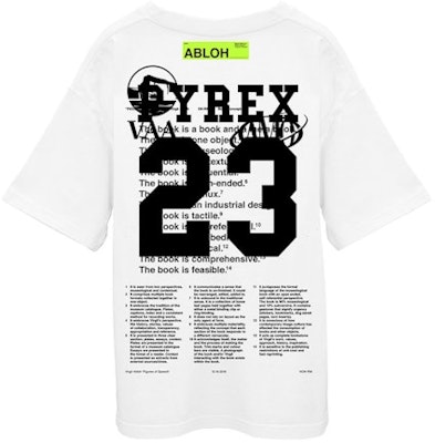 Virgil Abloh Canary Yellow Pyrex T-Shirt White Order Virgil Abloh Canary Yellow Pyrex T-Shirt White