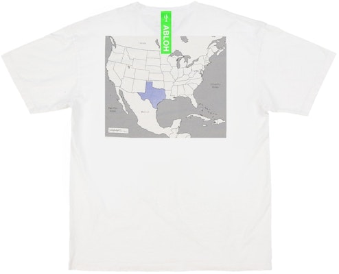 Virgil Abloh Canary Yellow Texas "Swing State" T-Shirt White Buy Virgil Abloh Canary Yellow Texas "Swing State" T-Shirt White
