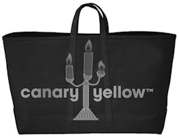 Virgil Abloh Canary Yellow Tote Bag Black Virgil Abloh Canary Yellow Tote Bag Black