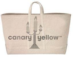Virgil Abloh Canary Yellow Tote Bag White Virgil Abloh Canary Yellow Tote Bag White