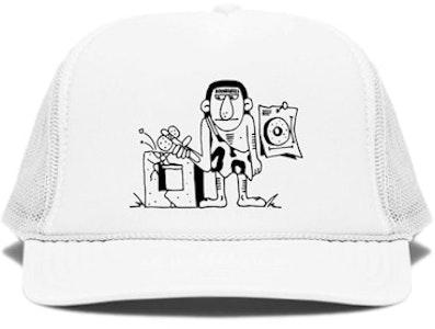 Virgil Abloh Canary Yellow x Caveman 白色棒球帽 Buy Virgil Abloh Canary Yellow x Caveman 白色棒球帽