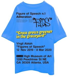 Virgil Abloh Canary Yellow x FOS 全新押韵VAA AMO塔楼T恤 浅蓝色 Buy Virgil Abloh Canary Yellow x FOS 全新押韵VAA AMO塔楼T恤 浅蓝色