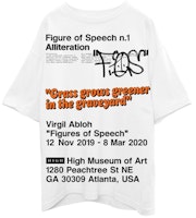 Virgil Abloh Canary Yellow x FOS Alliteration VAA AMO Towers T-Shirt White Virgil Abloh Canary Yellow x FOS Alliteration VAA AMO Towers T-Shirt White