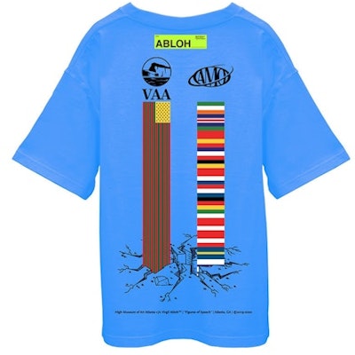 Virgil Abloh Canary Yellow x FOS Alliteration VAA AMO Towers T-Shirt Baby Blue Order Virgil Abloh Canary Yellow x FOS Alliteration VAA AMO Towers T-Shirt Baby Blue