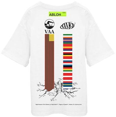 Virgil Abloh Canary Yellow x FOS Alliteration VAA AMO Towers T-Shirt White Order Virgil Abloh Canary Yellow x FOS Alliteration VAA AMO Towers T-Shirt White