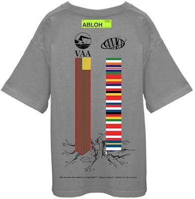Virgil Abloh Canary Yellow x FOS Alliteration VAA AMO Towers T-Shirt Grey Order Virgil Abloh Canary Yellow x FOS Alliteration VAA AMO Towers T-Shirt Grey
