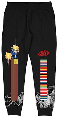Virgil Abloh Canary Yellow x FOS Culture Wall Sweatpants Black Buy Virgil Abloh Canary Yellow x FOS Culture Wall Sweatpants Black