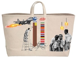 Virgil Abloh Canary Yellow x FOS Tote Bag White Virgil Abloh Canary Yellow x FOS Tote Bag White