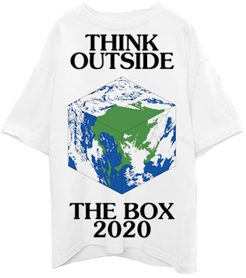 Virgil Abloh Canary Yellow x Think Outside the Box T-Shirt White Buy Virgil Abloh Canary Yellow x Think Outside the Box T-Shirt White