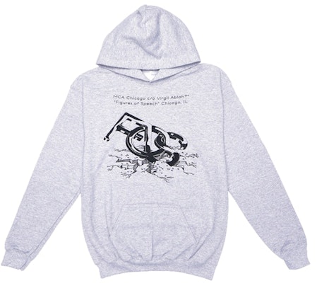 Virgil Abloh MCA Figures Of Speech Flags Hoodie Heather Grey Order Virgil Abloh MCA Figures Of Speech Flags Hoodie Heather Grey