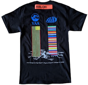 维吉尔·阿布洛 MCA 蓝字语录黑色草地坟墓短袖T恤 Order 维吉尔·阿布洛 MCA 蓝字语录黑色草地坟墓短袖T恤