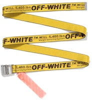 Virgil Abloh MCA Figures of Speech Off-White Belt Yellow Virgil Abloh MCA Figures of Speech Off-White Belt Yellow