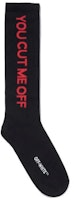 Virgil Abloh MCA Figures of Speech Off-White You Cut Me Off Socks Black Virgil Abloh MCA Figures of Speech Off-White You Cut Me Off Socks Black