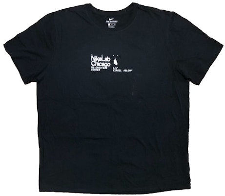 Virgil Abloh Nike Chicago Tee Black Buy Virgil Abloh Nike Chicago Tee Black