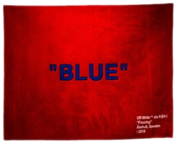 Virgil Abloh x IKEA "BLUE" Rug 250x200 CM Red/Blue Virgil Abloh x IKEA "BLUE" Rug 250x200 CM Red/Blue