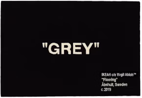 Virgil Abloh x IKEA "GREY" Rug 195x133 CM Black Virgil Abloh x IKEA "GREY" Rug 195x133 CM Black