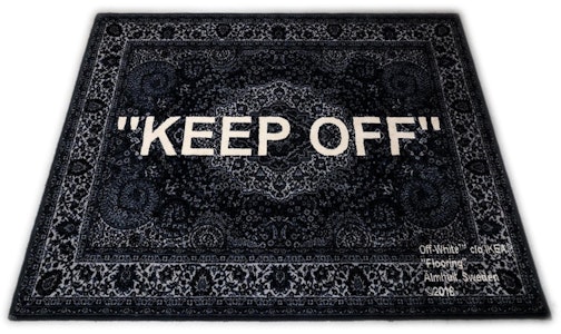 Permaidani Virgil Abloh x IKEA "KEEP OFF" 133x195 CM Hitam/Putih Buy Permaidani Virgil Abloh x IKEA "KEEP OFF" 133x195 CM Hitam/Putih