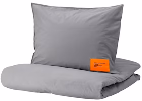 Virgil Abloh x IKEA MARKERAD Duvet Cover and 2 Pillowcases (150x200cm or 59x79in) Gray Virgil Abloh x IKEA MARKERAD Duvet Cover and 2 Pillowcases (150x200cm or 59x79in) Gray