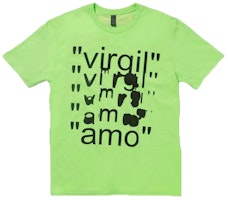 Virgil Abloh x MCA Figures of Speech Amo Tee Lime Virgil Abloh x MCA Figures of Speech Amo Tee Lime