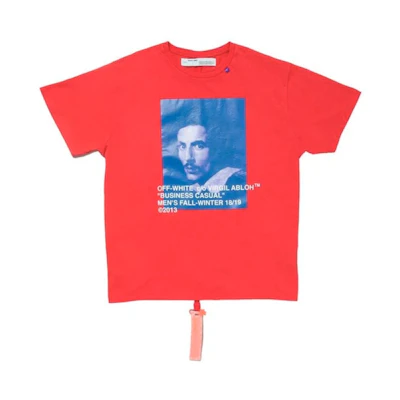Virgil MCA Figures of Speech Off-White Bernini Tee Red/Blue