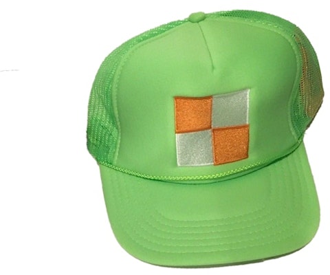 Virgil Abloh x MCA Figures of Speech Square Trucker Hat Green Buy Virgil Abloh x MCA Figures of Speech Square Trucker Hat Green