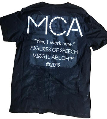 Virgil Abloh x MCA Figures of Speech Staff Tee Black Order Virgil Abloh x MCA Figures of Speech Staff Tee Black
