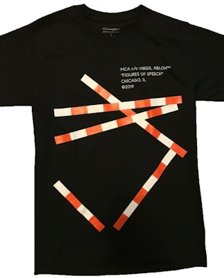 Virgil Abloh x MCA Figures of Speech Tape Tee Black Buy Virgil Abloh x MCA Figures of Speech Tape Tee Black