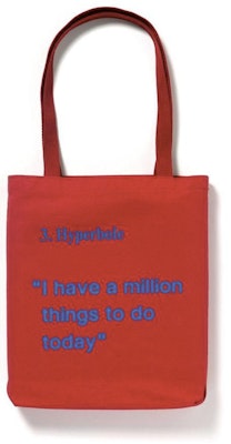 Virgil Abloh x MCA Figures of Speech Tote Red Order Virgil Abloh x MCA Figures of Speech Tote Red